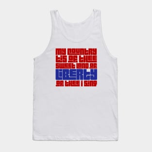 My Country tis of Thee Tank Top